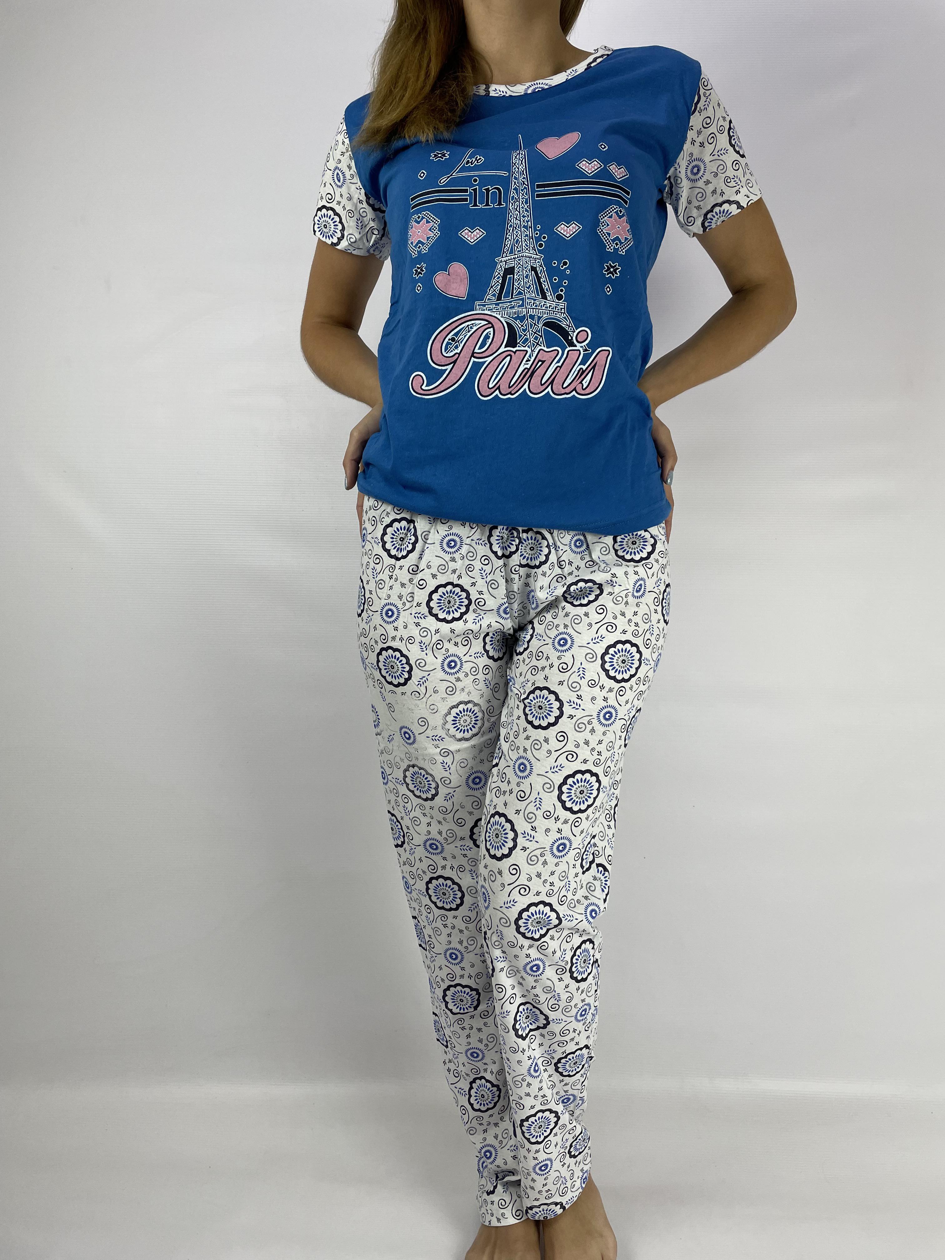 Женская пижама футболка и штаны M - фото 2 Женская пижама футболка и штаны M - фото 2