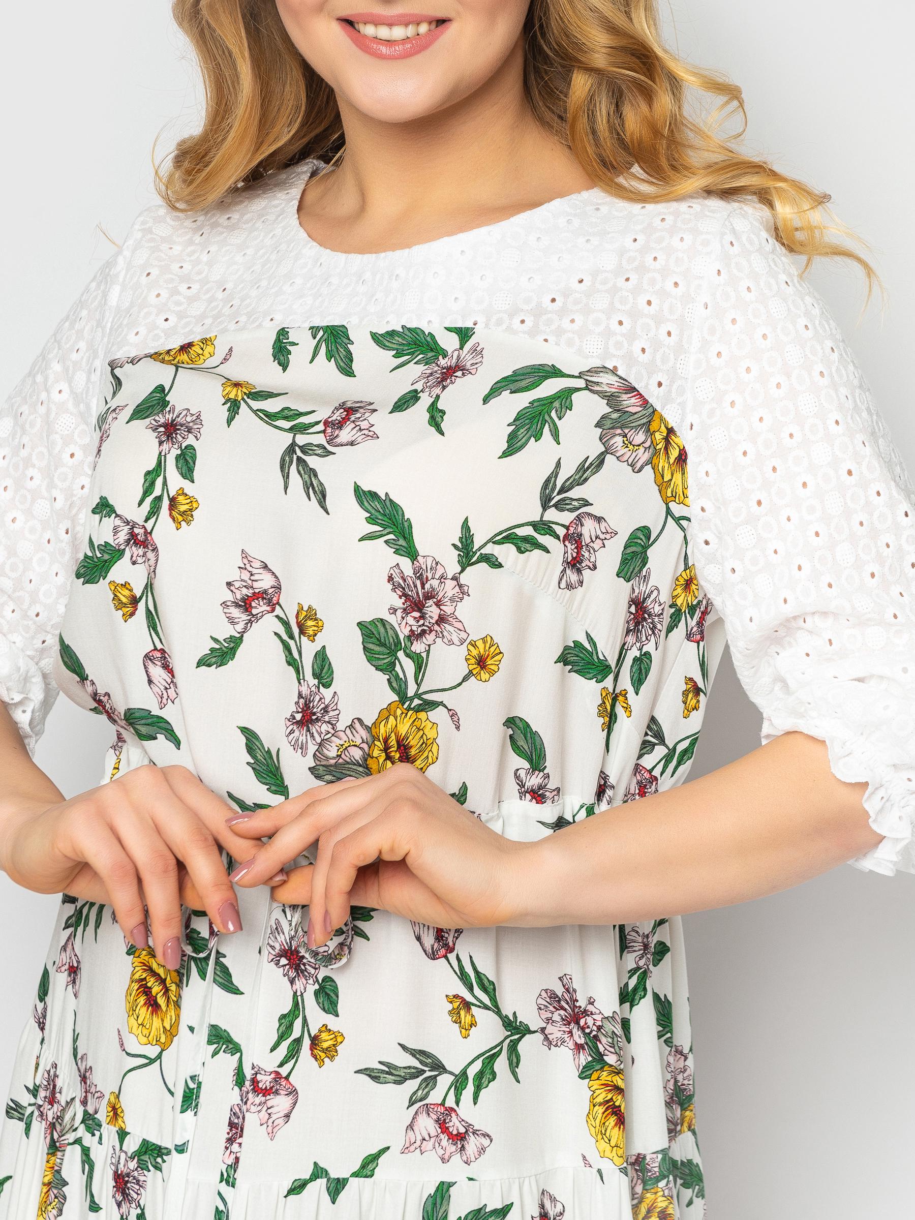 Платье VLAVI Росава р. 58 Белый/Лето (127505-58) - фото 4