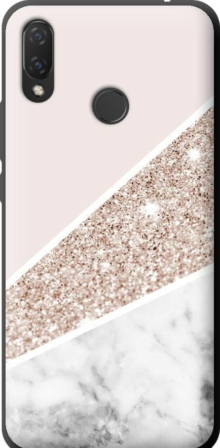Чехол на Huawei P Smart Plus Пастельный мрамор (4342b-1555-42517)