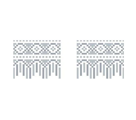 Схема Рушничок для свадебных букетов и декора для вышивки бисером и нитями на домотканом полотне (ТР122дн1025)