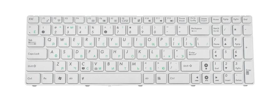 Клавіатура для ноутбука Asus B53 B53V матова (04GNV32KRU00)