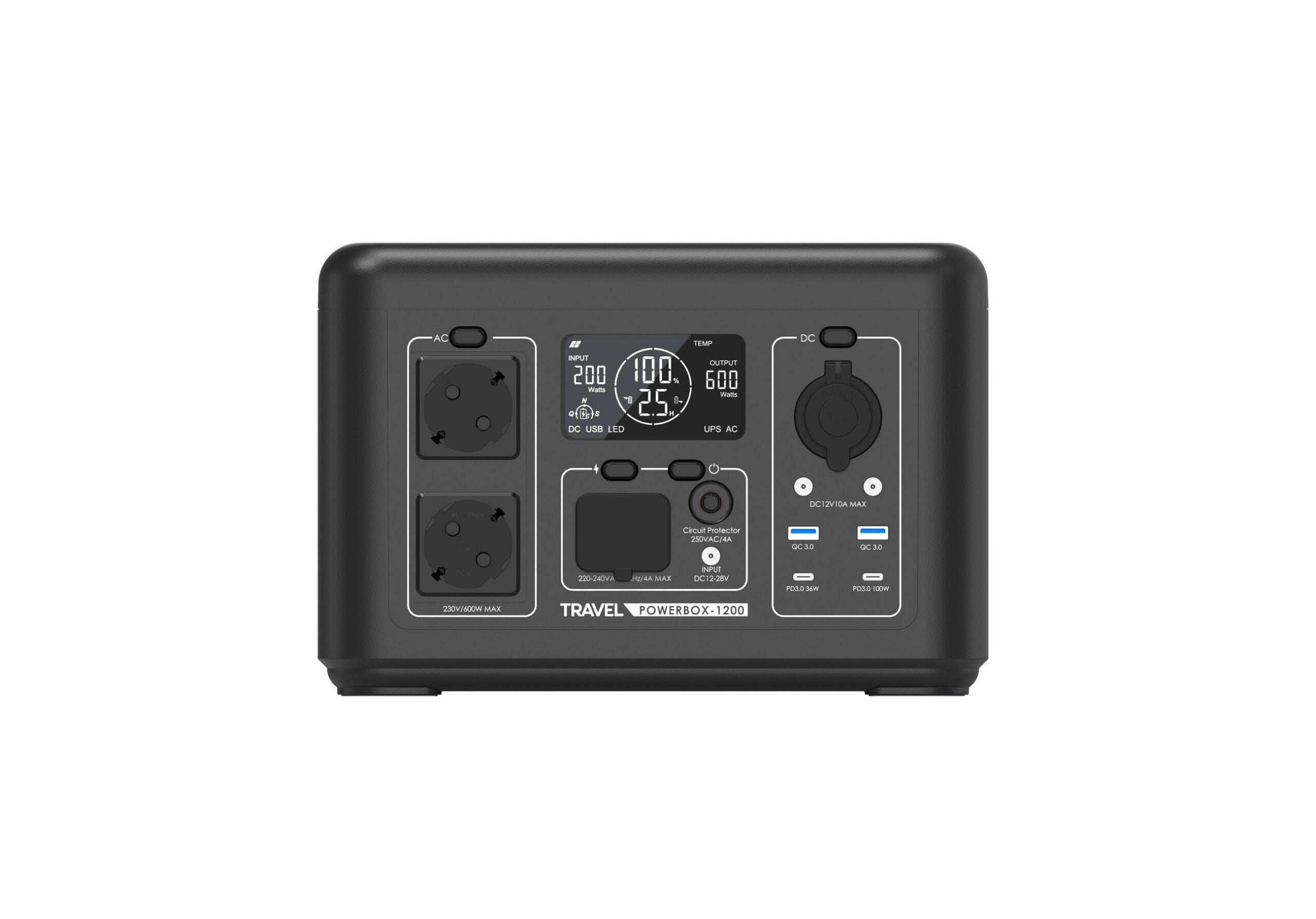 Зарядна станція TRAVEL POWERBOX 1200 600 Вт 512 Вт/год (5TBBNX0600) Зарядна станція TRAVEL POWERBOX 1200 600 Вт 512 Вт/год (5TBBNX0600)