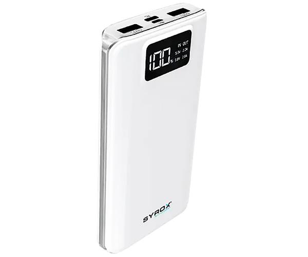 Повербанк Syrox PB107 с LED-дисплеем 20000 mAh Белый (PB107-White_1088)