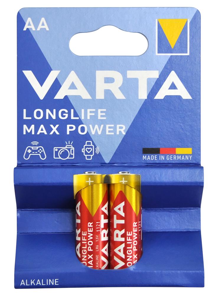 Батарейки Varta Max Power AA/LR6 1,5V 2 шт. (04706101412)