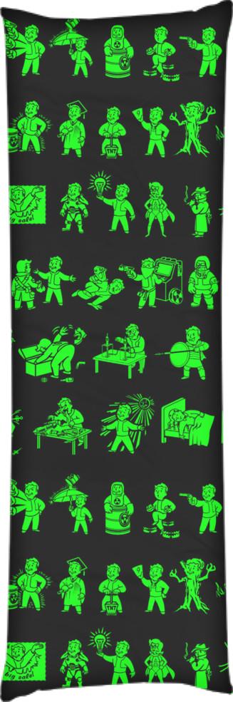 Подушка дакимакура Fallout 6 50х150 см (13546315)