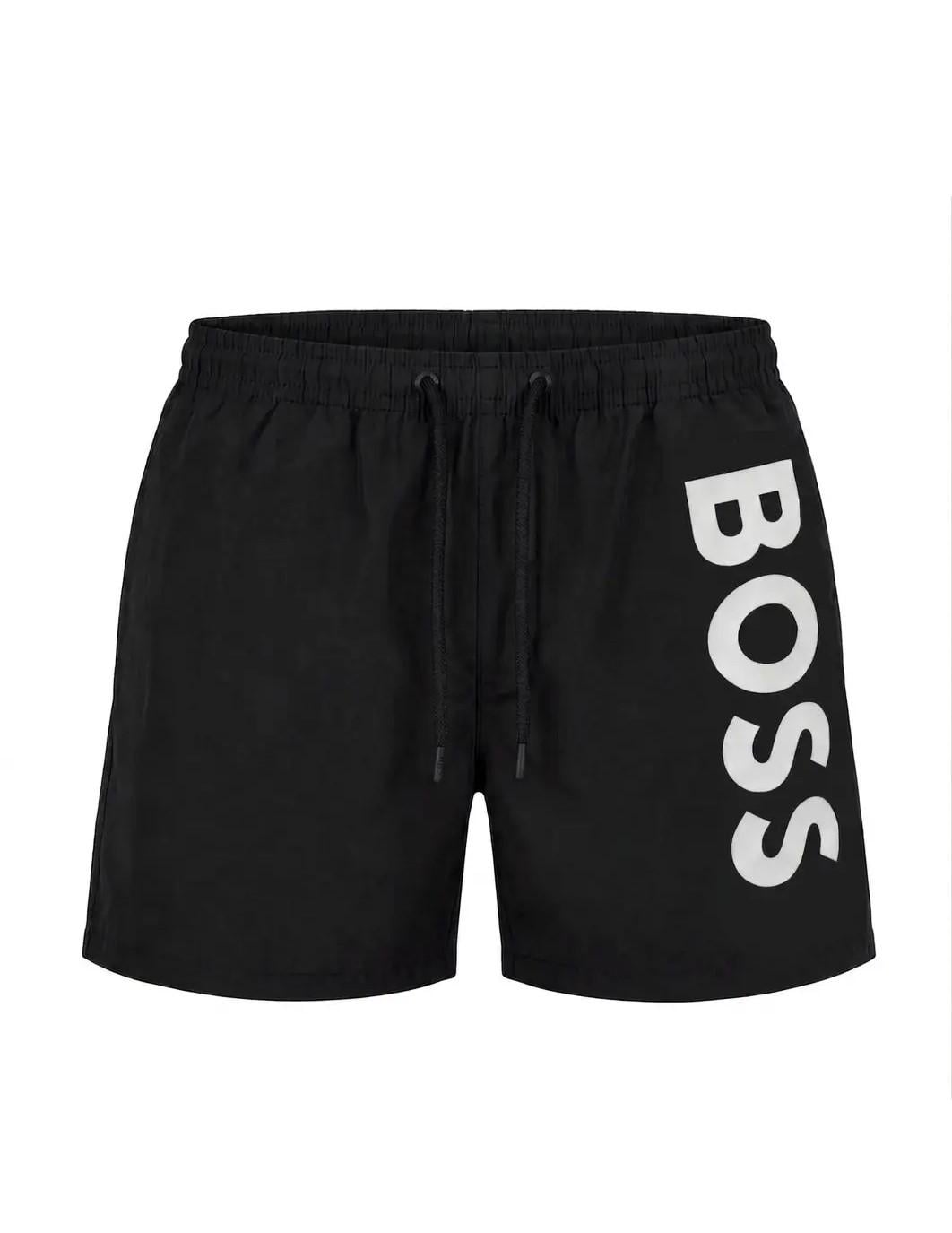 Шорти чоловічі для плавання BOSS Quick-Dry Swim Shorts With Logo Print HB-25005BL M