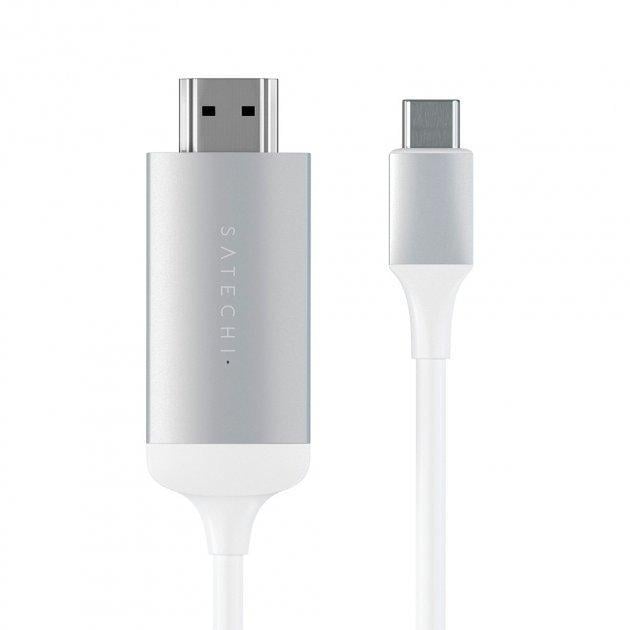 Кабель-адаптер Satechi Type-C to 4K HDMI Cable, Silver (ST-CHDMIS)