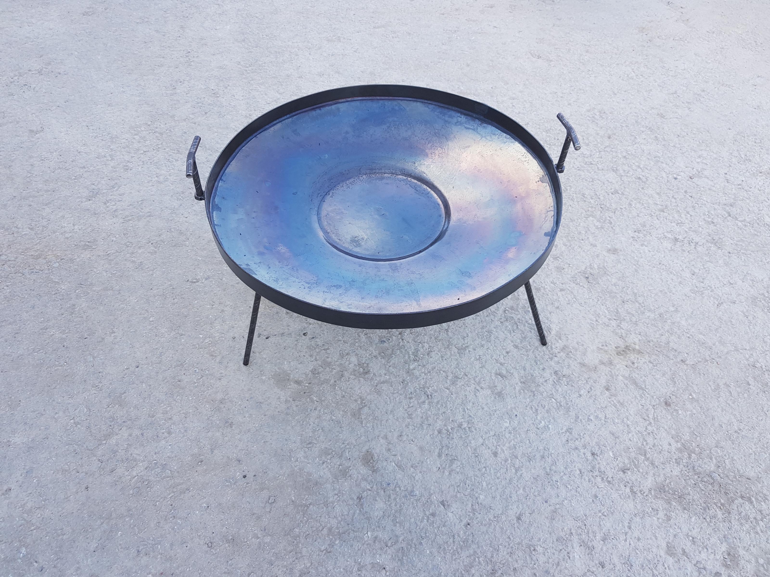 Сковорода с диска бороны GrillKov с бортиком толщина металла 6 мм d 45 см (21045)