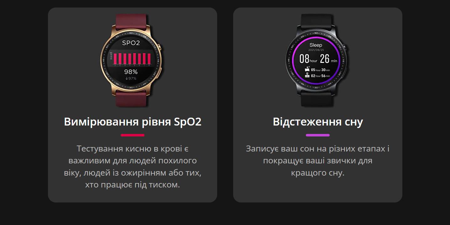 Смарт-годинник жіночий Zeblaze GTR 2 Gold (10454824) - фото 10 Смарт-годинник жіночий Zeblaze GTR 2 Gold (10454824) - фото 10