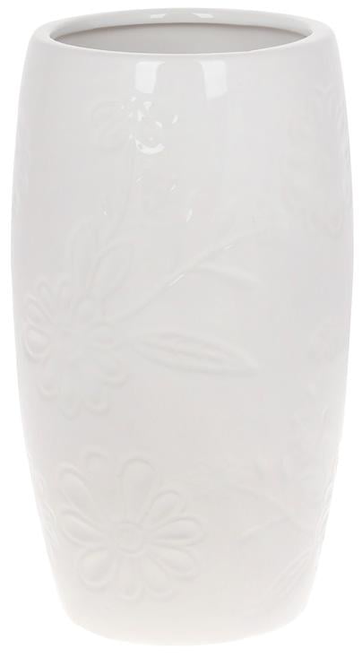 Ваза Белая Ромашка 12,5х12,5х21,8 см керамическая Белый (BD-733-415) Ваза Белая Ромашка 12,5х12,5х21,8 см керамическая Белый (BD-733-415)