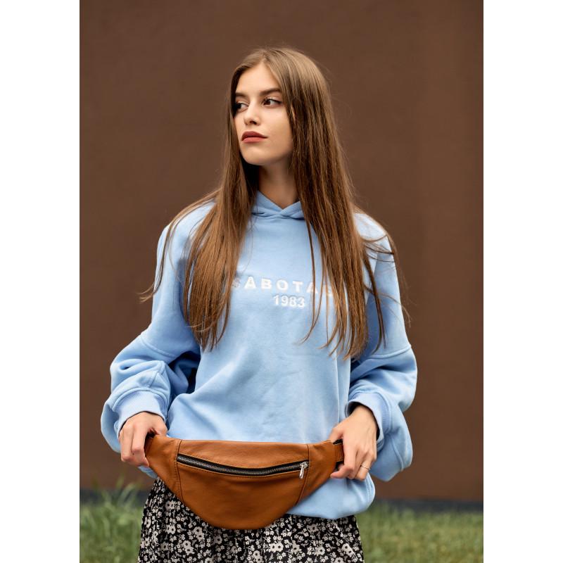 Сумка бананка поясная Sambag Soho BSS с натуральной кожи 33x14x5 см Рыжий - фото 5 Сумка бананка поясная Sambag Soho BSS с натуральной кожи 33x14x5 см Рыжий - фото 5