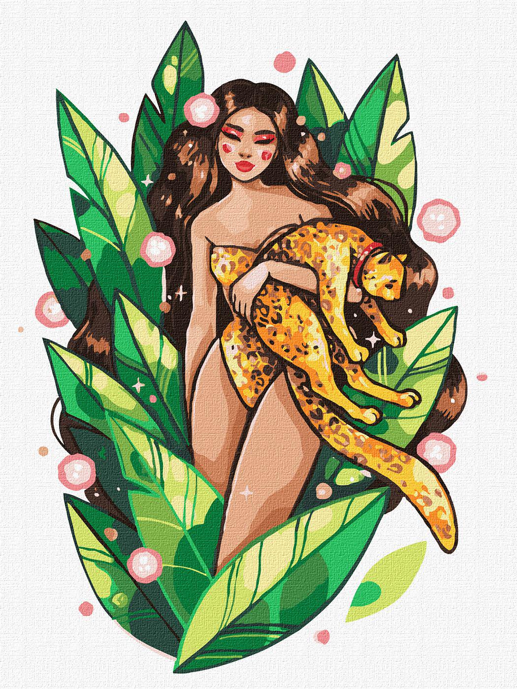 Картина по номерам Идейка Хищная красота 30х40 см (Id-KHO5093)