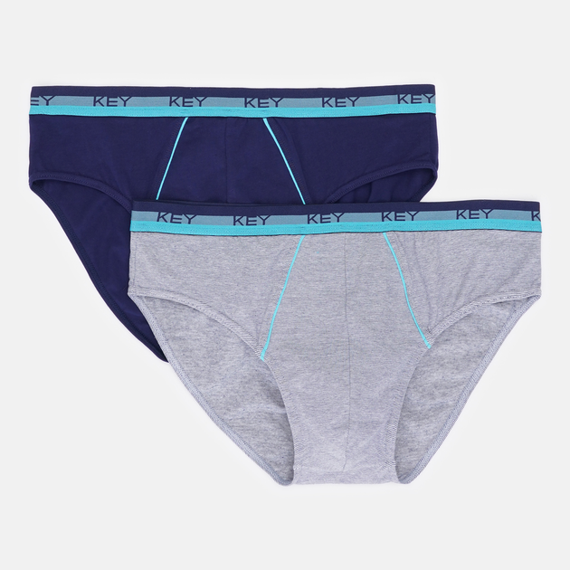 Трусы слепы мужские KEY MPP 340 М 2 шт. Синий/Светло-синий (5904765684961)