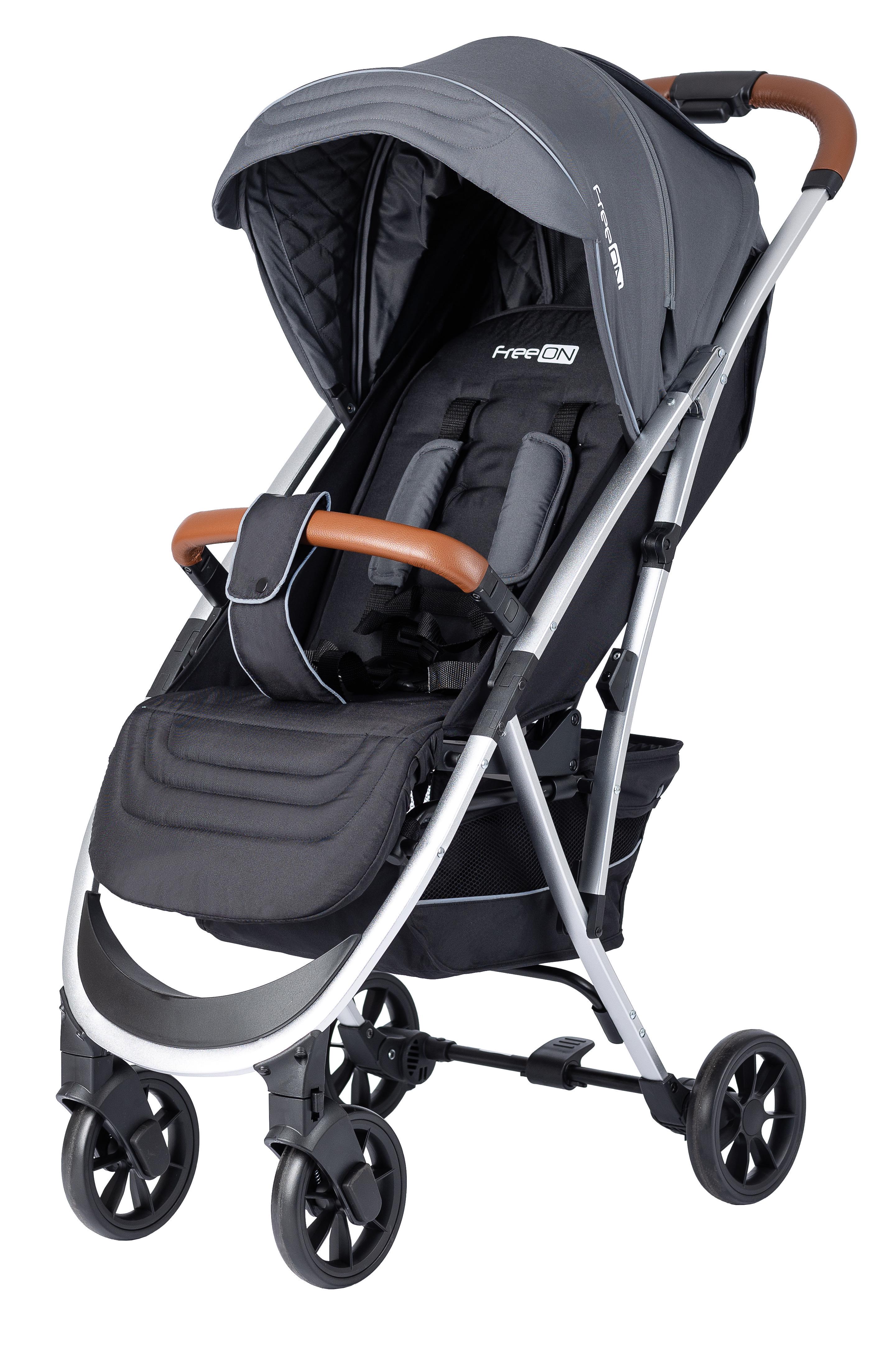 Коляска проуглянкова FreeON LUX Premium Dark Grey/Black