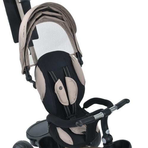 Велосипед трехколесный Turbo Trike MT 1001-1 с родительской ручкой и поворотным сидением Бежевый - фото 10