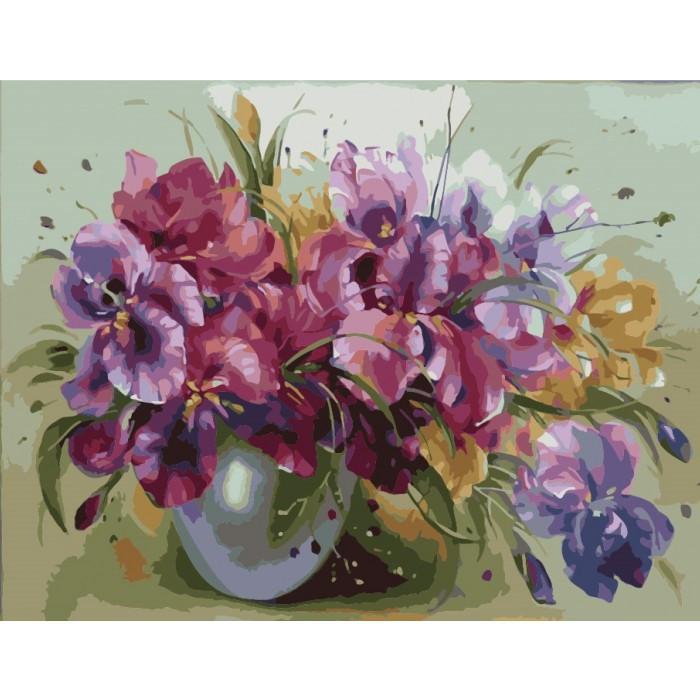 Картина по номерам Идейка Букет ярких ирисов 40x50 см (skl-КНО1118)