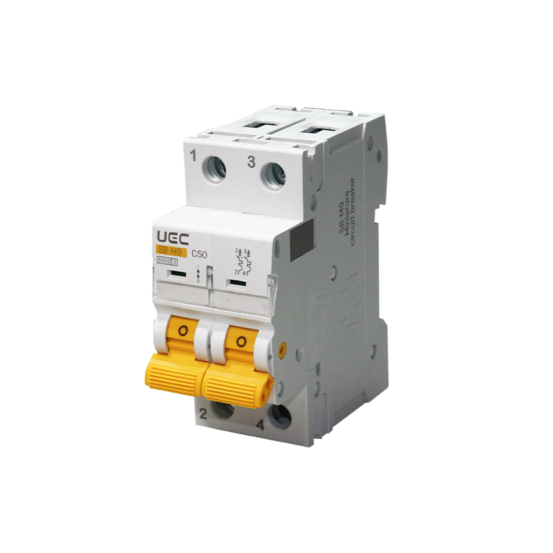 Автоматический выключатель UEC SB-M9 2P 50А 6кА C (MCB60-2-050-C)