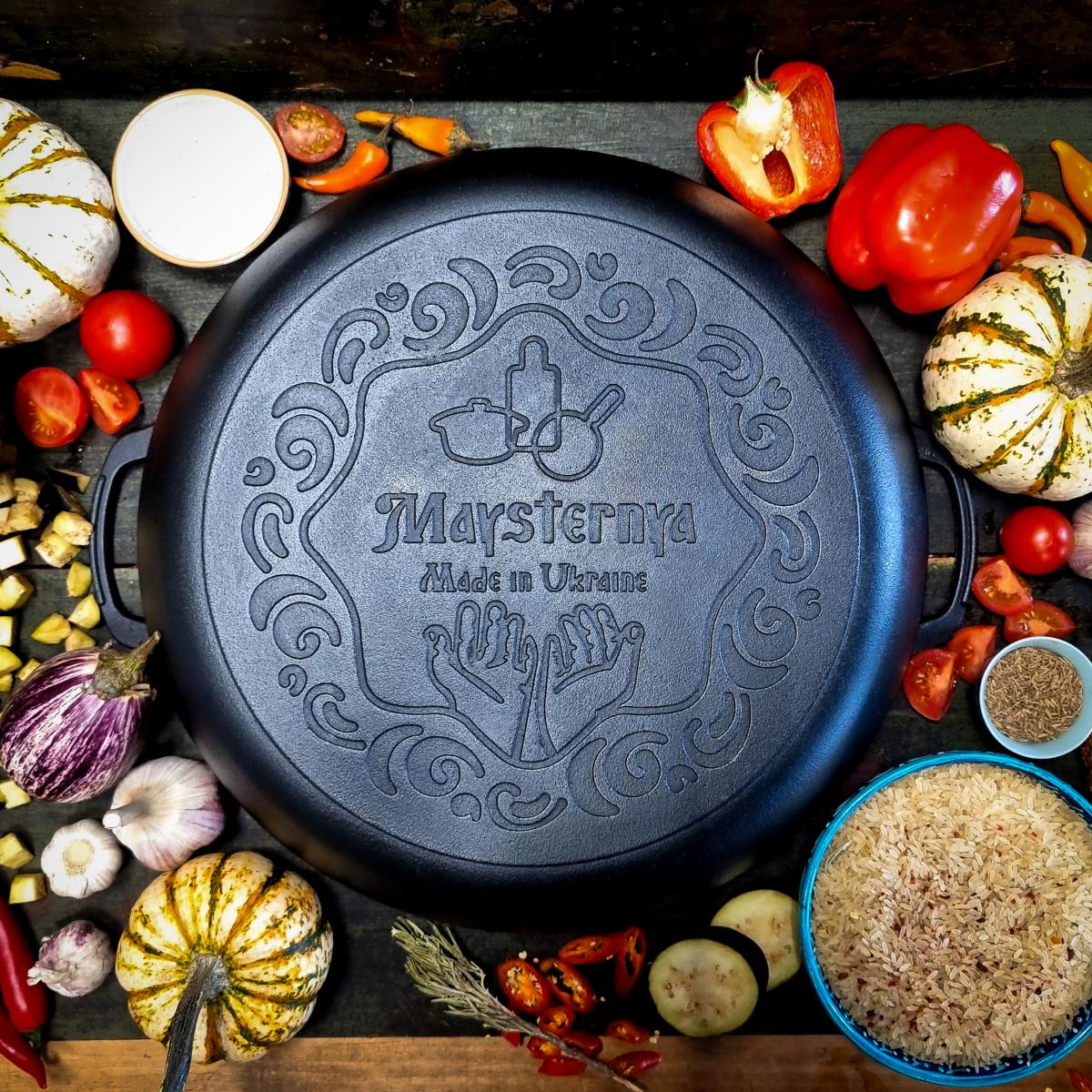 Жаровня Maysternya чавунна 40х8 см (400-80) - фото 5