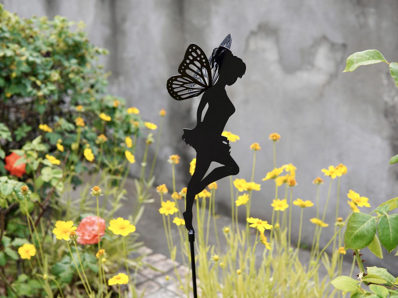 Садовая фигура Крылатая фея металлическая для двора/сада/клумбы (DCR049) - фото 3 Садовая фигура Крылатая фея металлическая для двора/сада/клумбы (DCR049) - фото 3