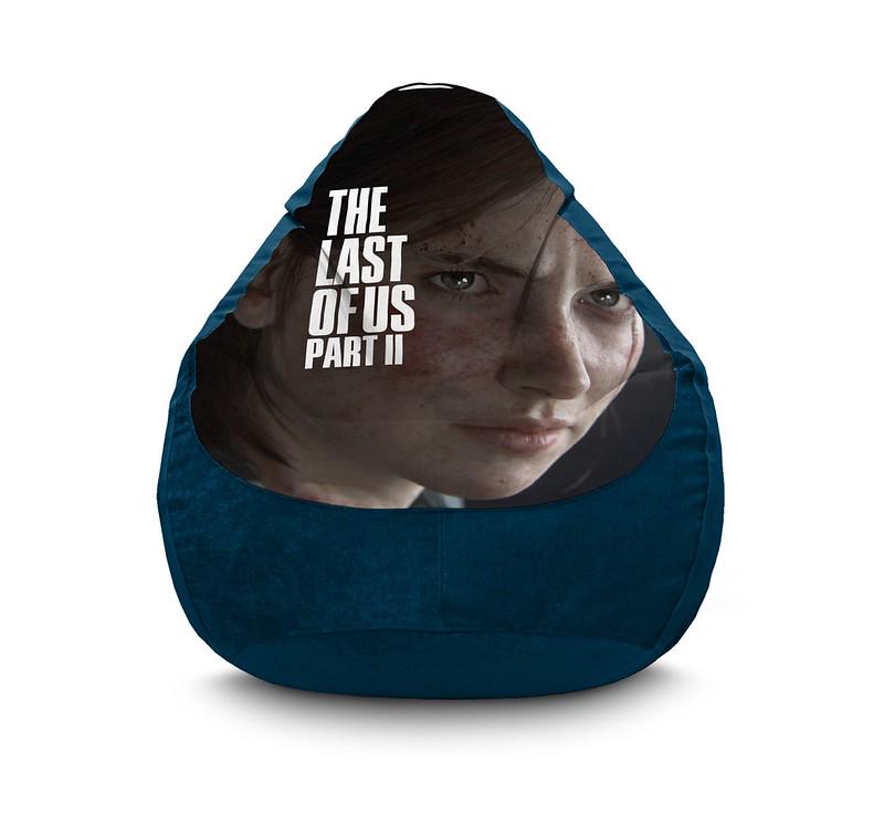 Кресло мешок iPuff The Last of Us Ellie Флок XXXL 100х135 см Синий