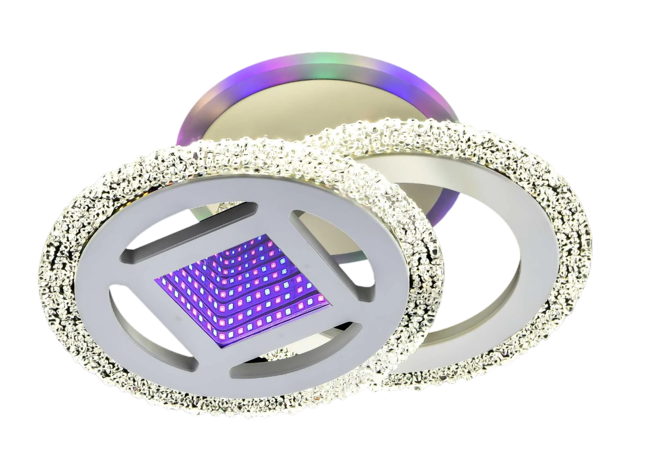 Люстра светодиодная акриловая Valeso V 3412-2C WH без пульта