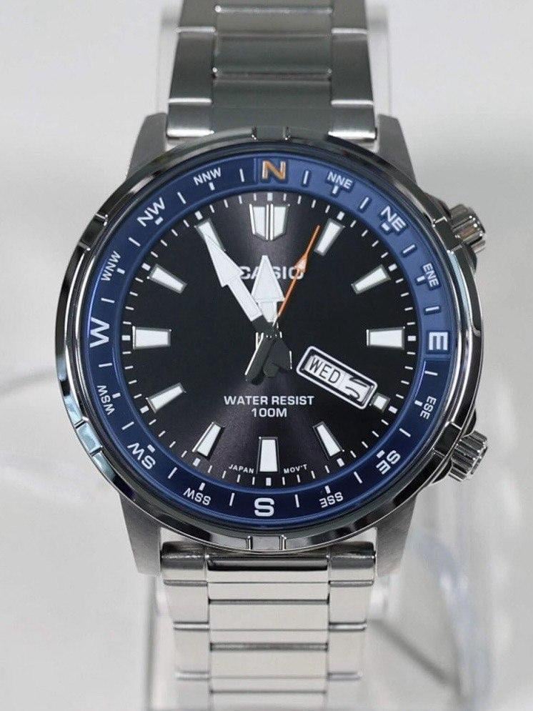Мужские наручные часы Casio MTD-130D-1A2 Diver Collection со стальным корпусом/водозащитой 100 м Синий (2899558378)