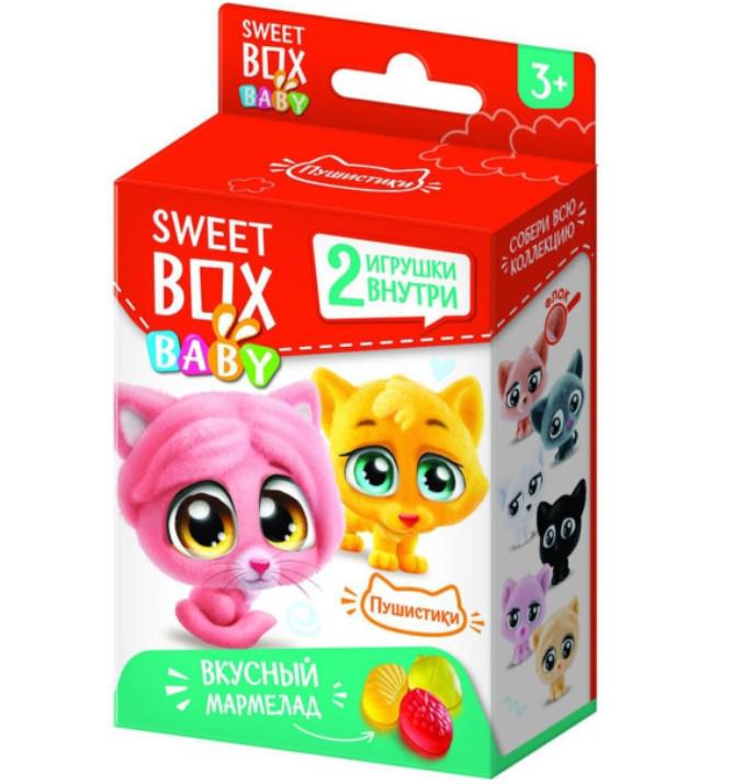 Фигурки пушистиков Sweet Box Baby Котята с мармеладом в коробочке 3 шт.