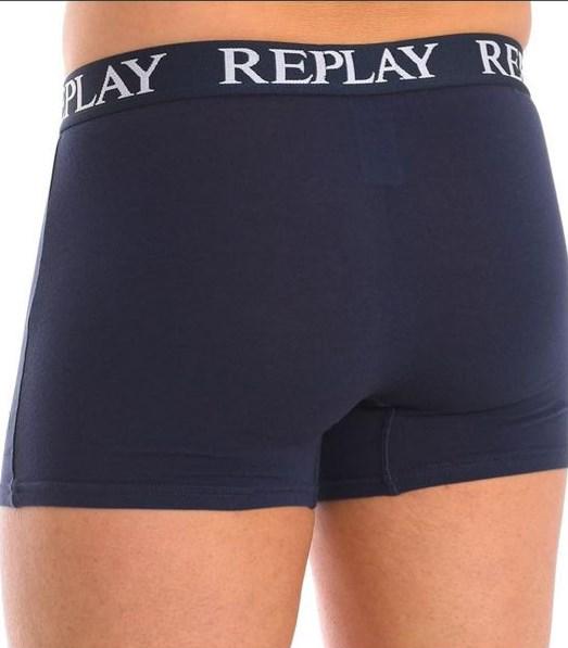 Труси-боксери чоловічі анатомічні Replay 2 шт. L Темно-Синій/Білий (75755) - фото 3 Труси-боксери чоловічі анатомічні Replay 2 шт. L Темно-Синій/Білий (75755) - фото 3