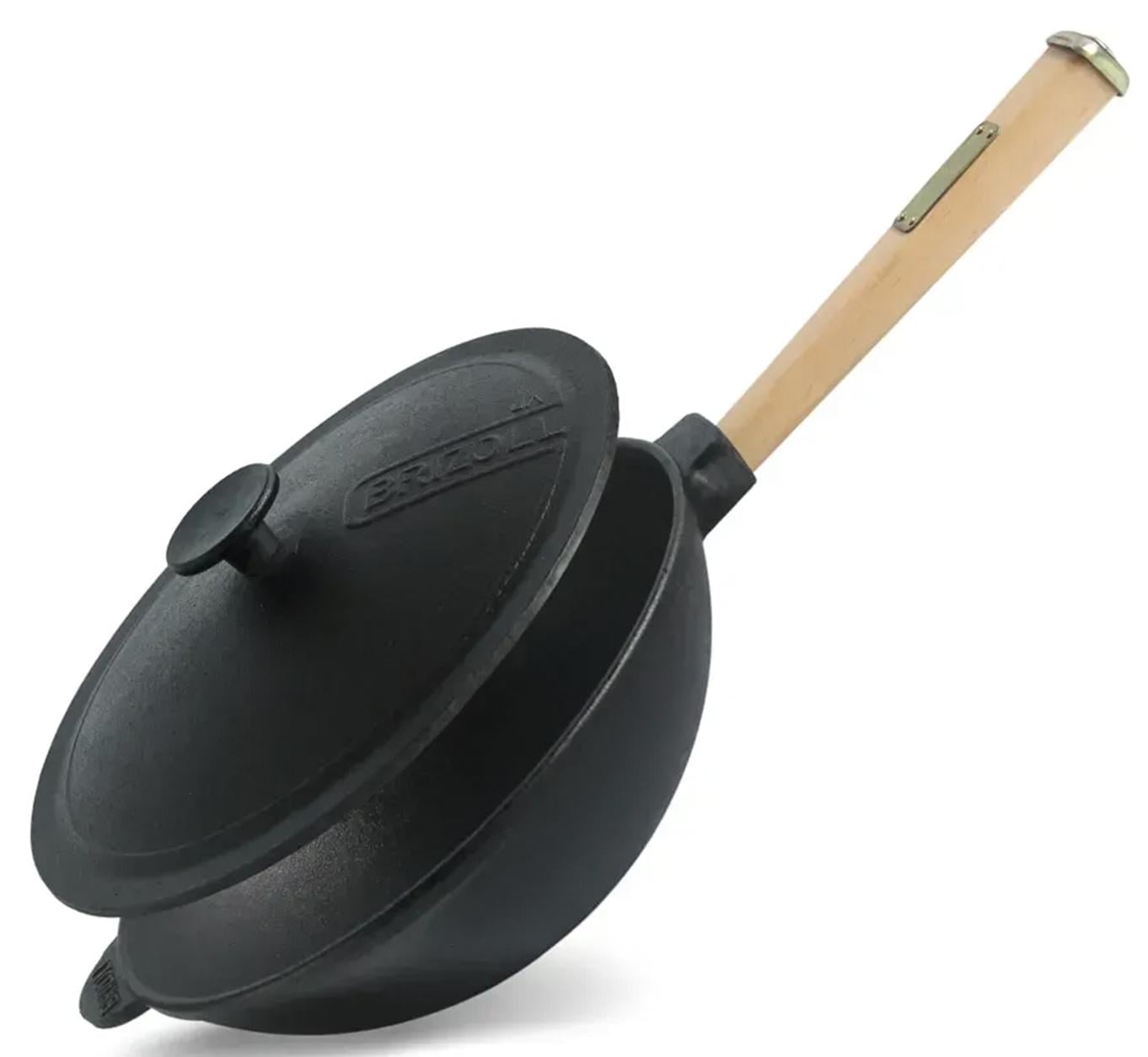 Сковорода WOK Brizoll з кришкою 2,8 л 26 см (W26H-1)