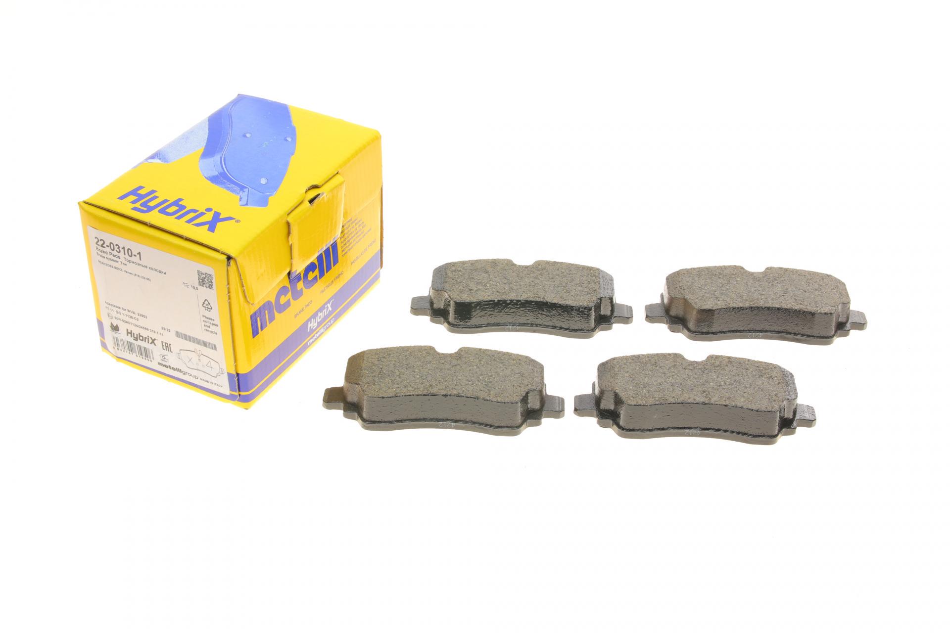 Колодки тормозные передние METELLI для MB Vaneo W414 02-05 - (22-0310-1) Колодки тормозные передние METELLI для MB Vaneo W414 02-05 - (22-0310-1)