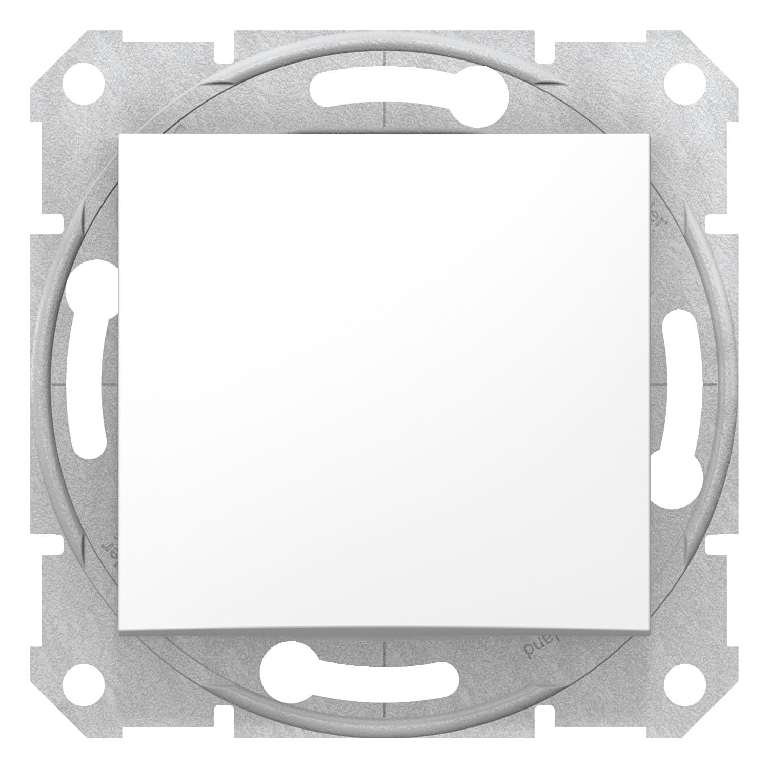 Вимикач кнопковий Schneider Electric Sedna Білий (SDN0700121)