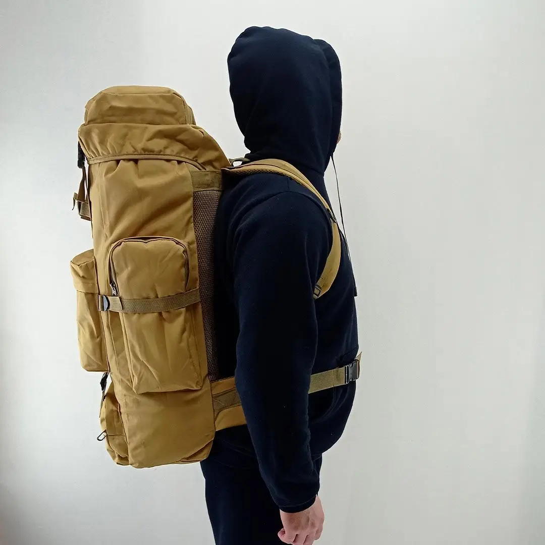 Рюкзак армійський Tactical із системою MOLLE 70 л Койот (ta70-new-coyote) - фото 5 Рюкзак армійський Tactical із системою MOLLE 70 л Койот (ta70-new-coyote) - фото 5