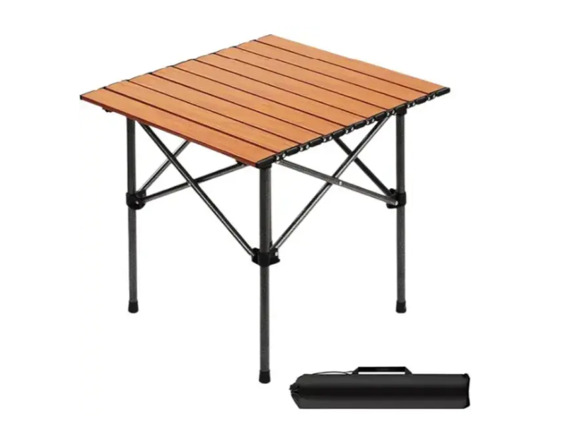 Стол туристический складной STD-07 530х510х500 мм Коричневий (45469-17087_512)