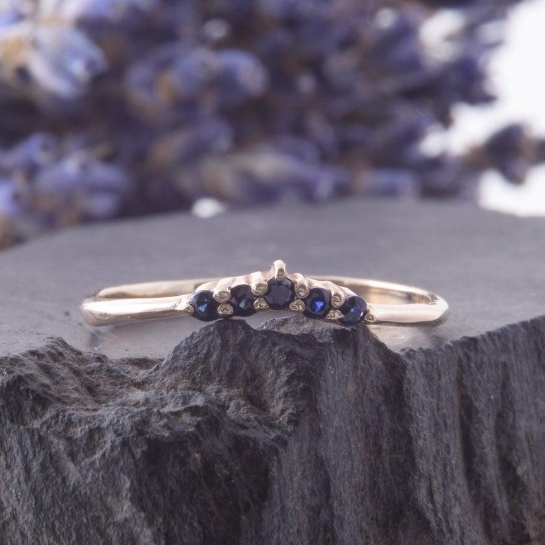 Каблучка з жовтого золота з сапфірами (2246283300)