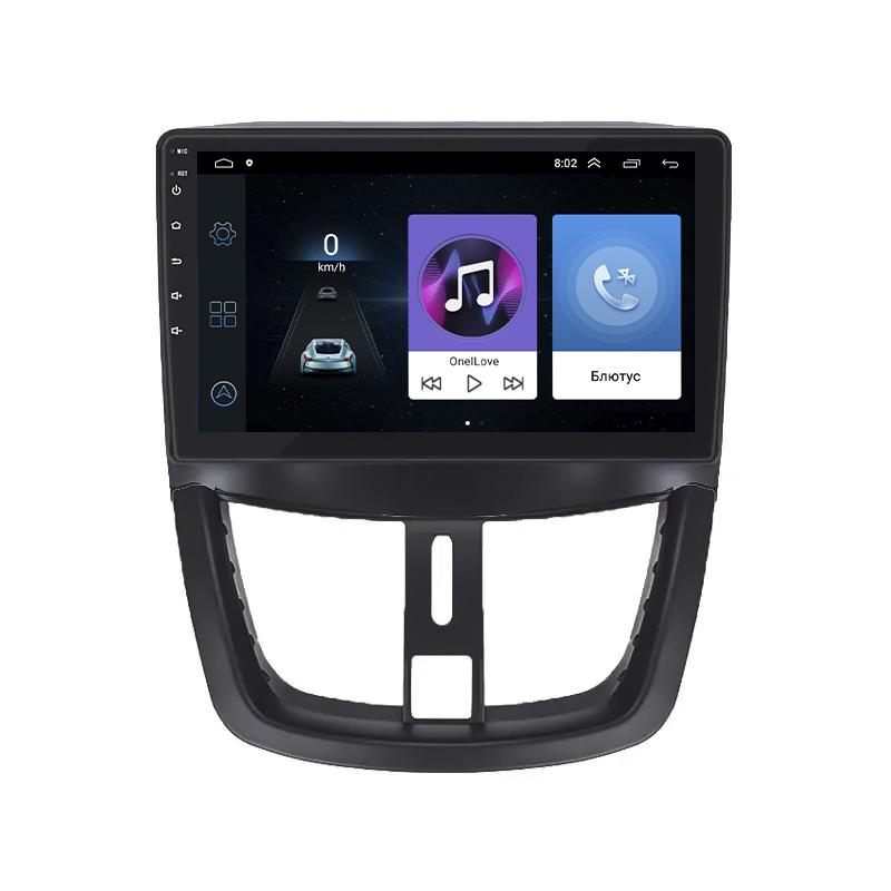 Штатна магнітола Lesko для Peugeot 207 I 2006-2009 екран 9" 1/16Gb/ Wi-Fi GPS Optima Пежо