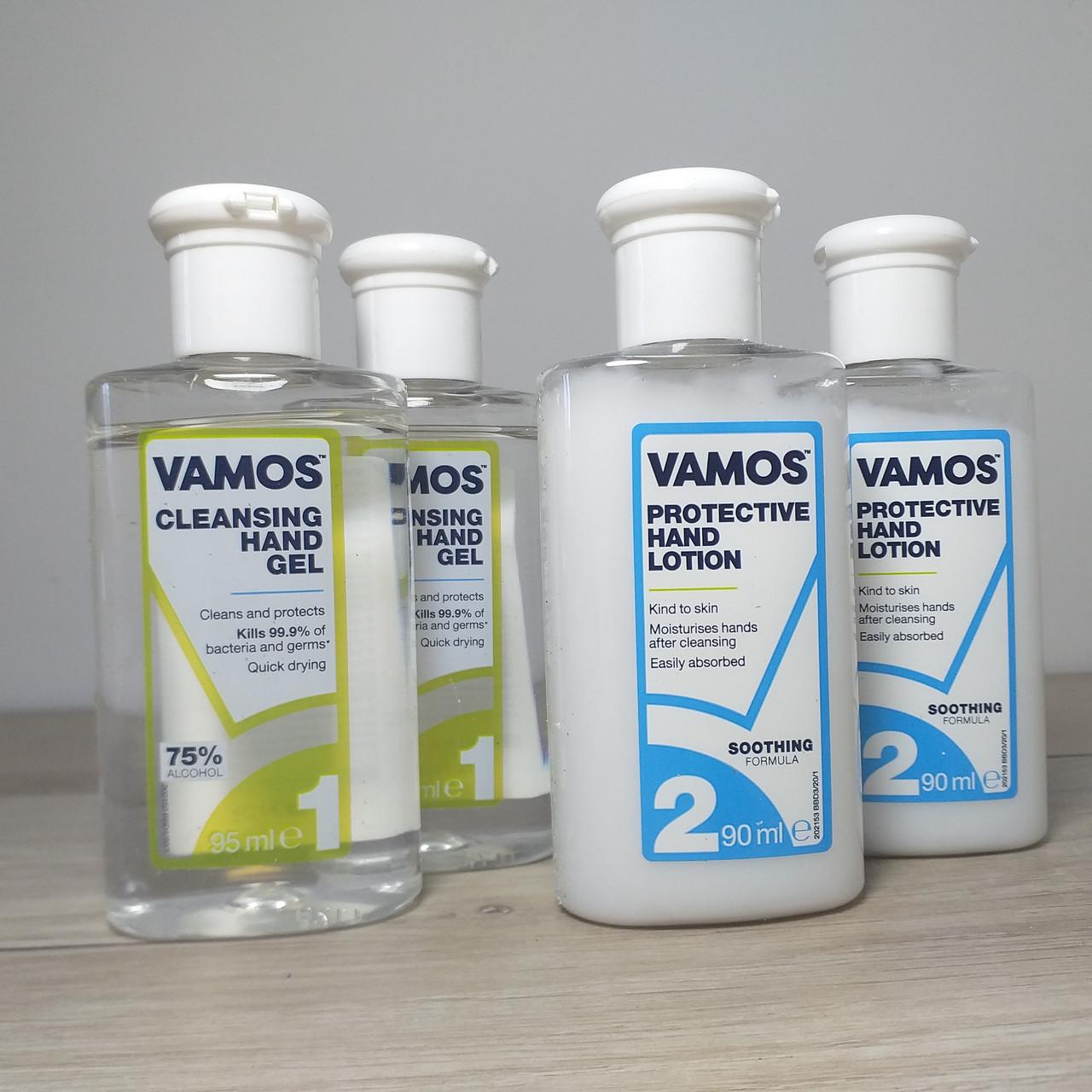 Антисептик та захисний лосьйон для рук Vamos мульти пак 4 шт. (X-439)