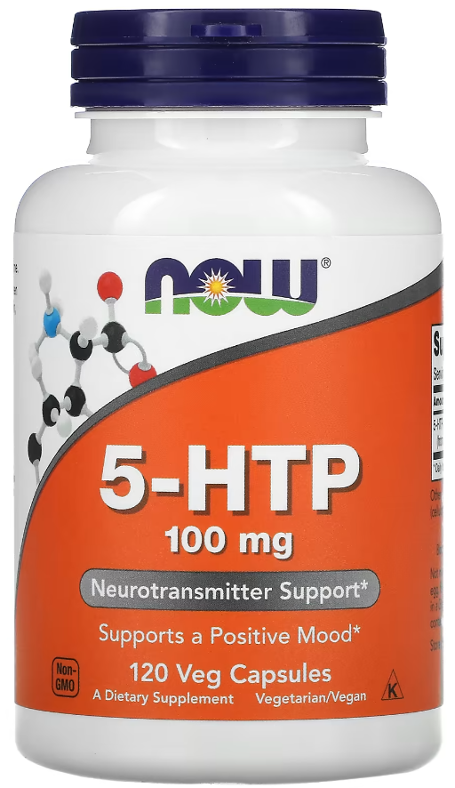 5-гидрокситриптофан Now Foods 5-HTP 100 мг 120 вег капс. (3342)