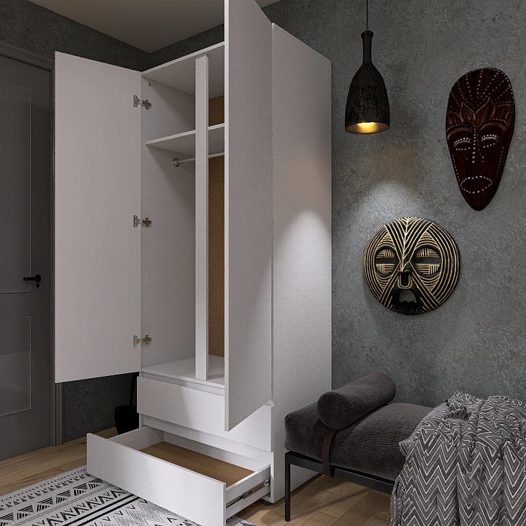 Шафа Everest Лайт ШЛ-2 900х500х2080 мм Німфея альба (11149) - фото 6 Шафа Everest Лайт ШЛ-2 900х500х2080 мм Німфея альба (11149) - фото 6