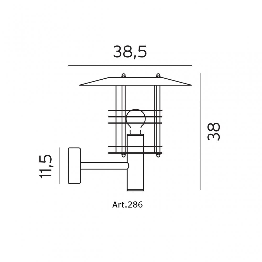 Настенный светильник Norlys Stockholm 286B - фото 2 Настенный светильник Norlys Stockholm 286B - фото 2