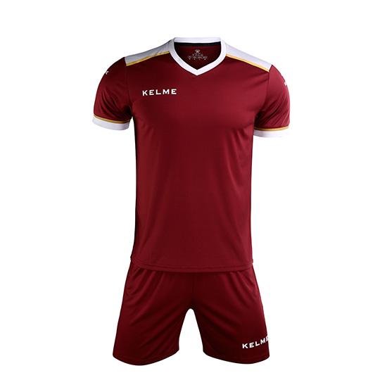 Комплект футбольной формы Kelme Segovia к/р L Бордовый