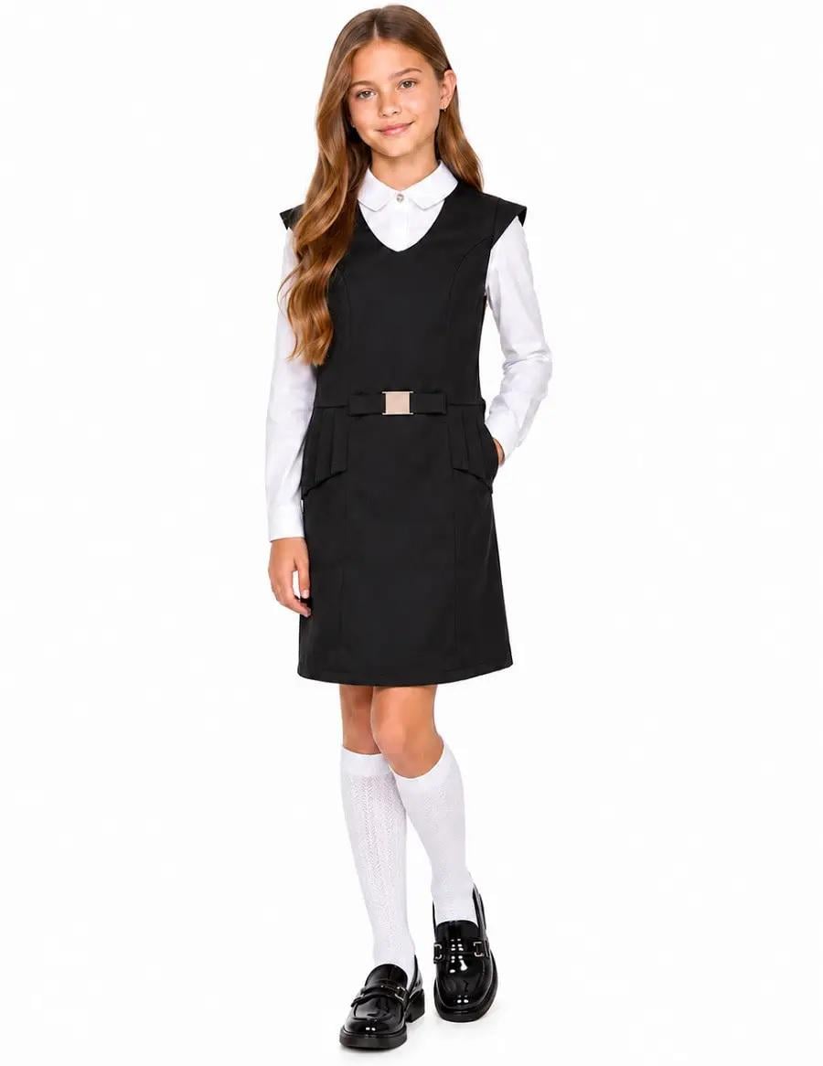 Сарафан школьный Suzie МОРИН 01 мемори cotton 116 см Черный (3913_116) Сарафан школьный Suzie МОРИН 01 мемори cotton 116 см Черный (3913_116)