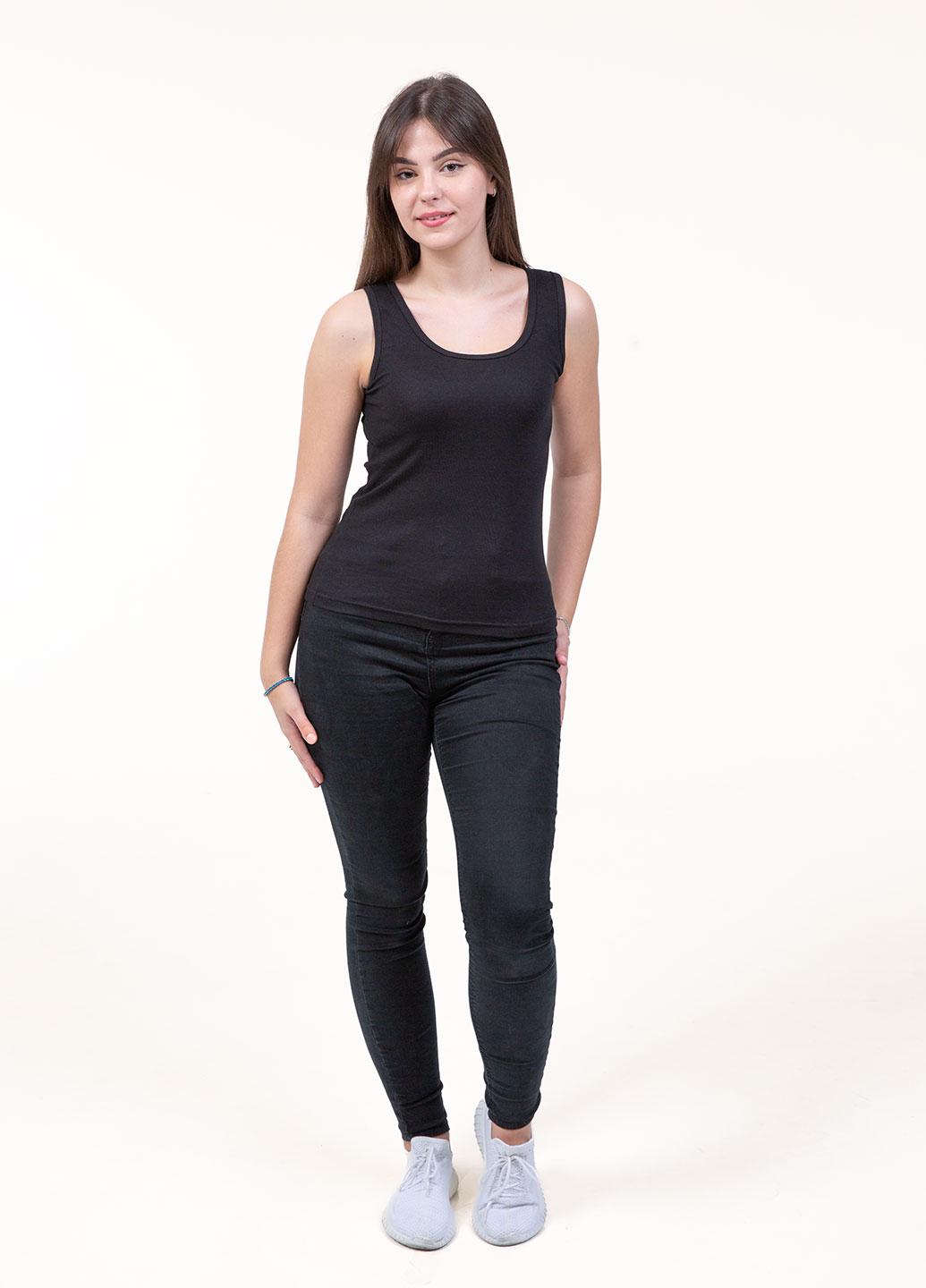 Майка женская Наталюкс L Черный (3321283290941) - фото 2 Майка женская Наталюкс L Черный (3321283290941) - фото 2