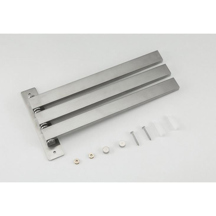 Рушникотримач Frap F30413 поворотний нержавіюча сталь 278 мм (1043375) - фото 2 Рушникотримач Frap F30413 поворотний нержавіюча сталь 278 мм (1043375) - фото 2