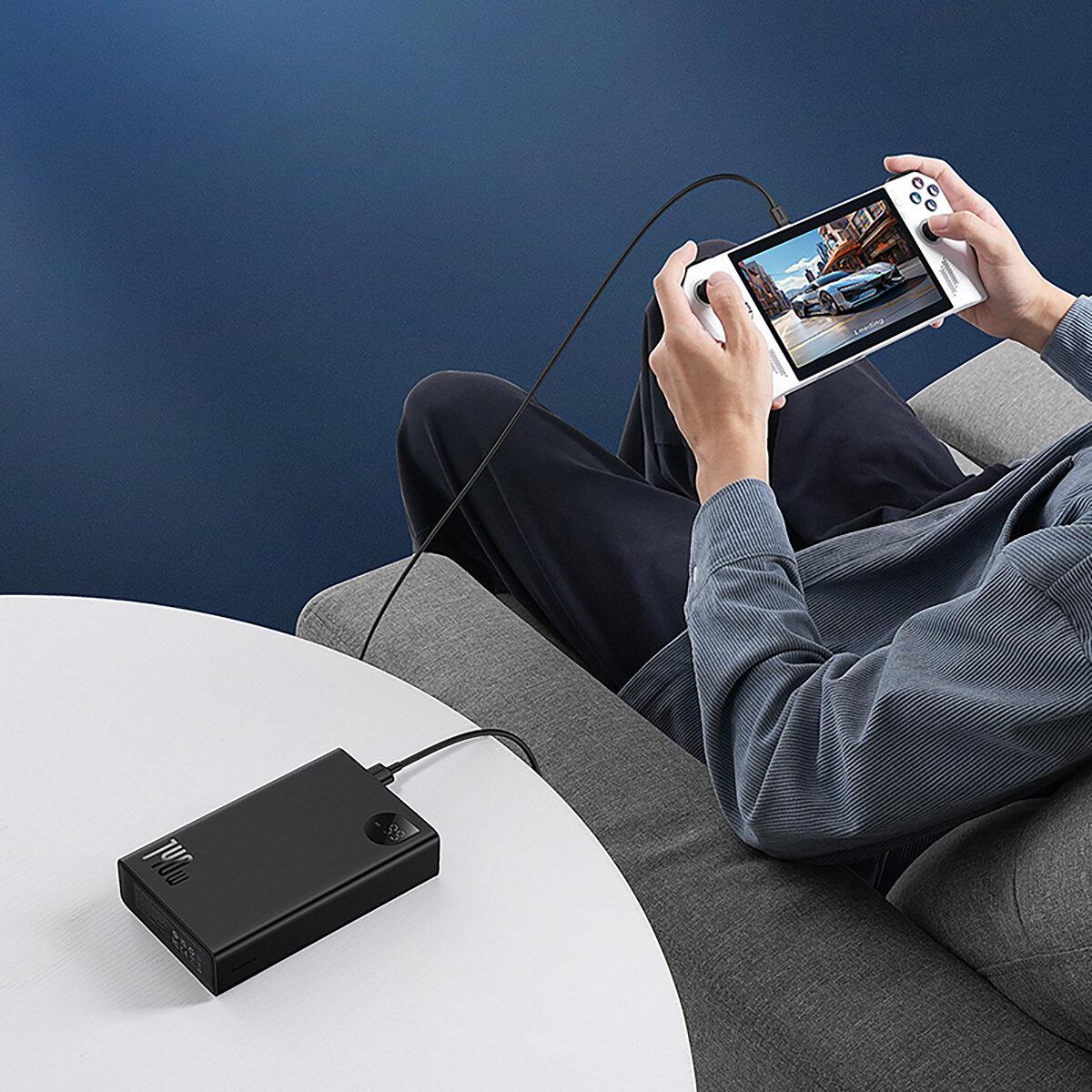 Павербанк Baseus Adaman 24000 мАг 140W 3 порти підтримка швидкої зарядки LED-індикатор Чорний (623167) - фото 8