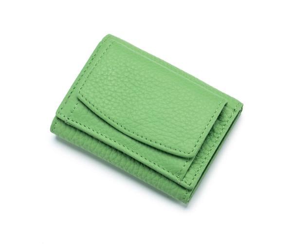 Кошелек женский маленький из высококачественной PU кожи Зеленый