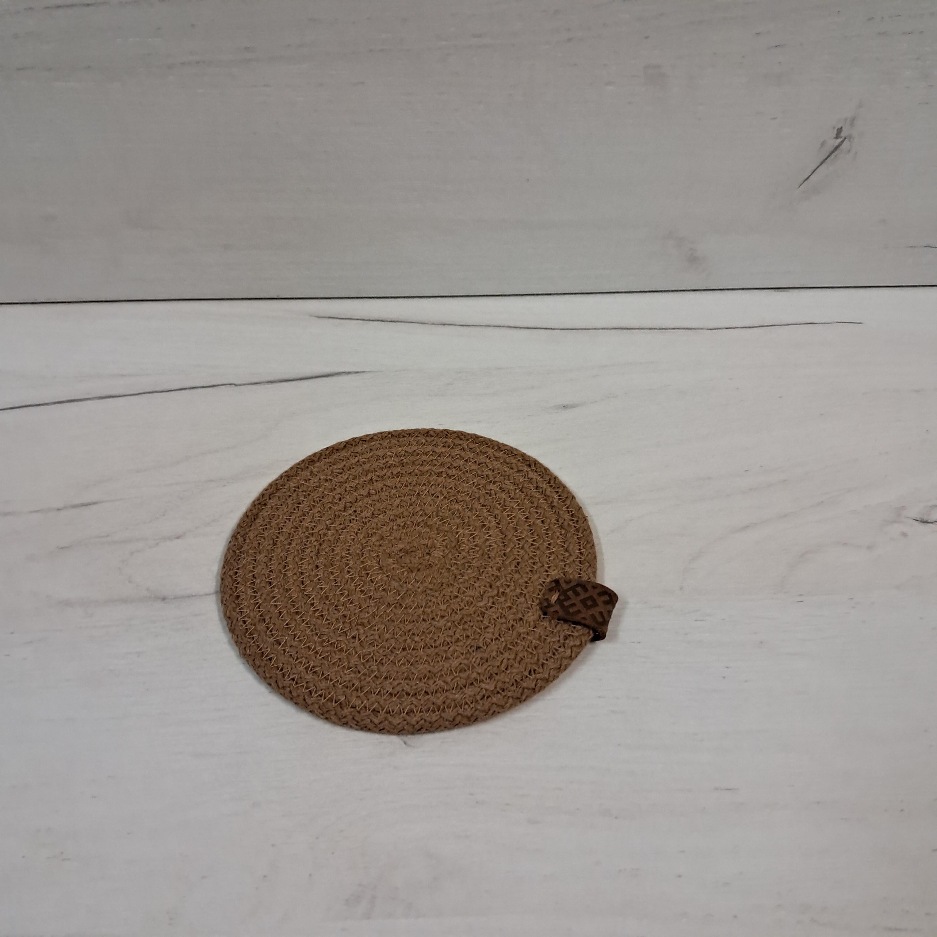 Подставки под чашку из хлопкового шнура 12 см Орех
