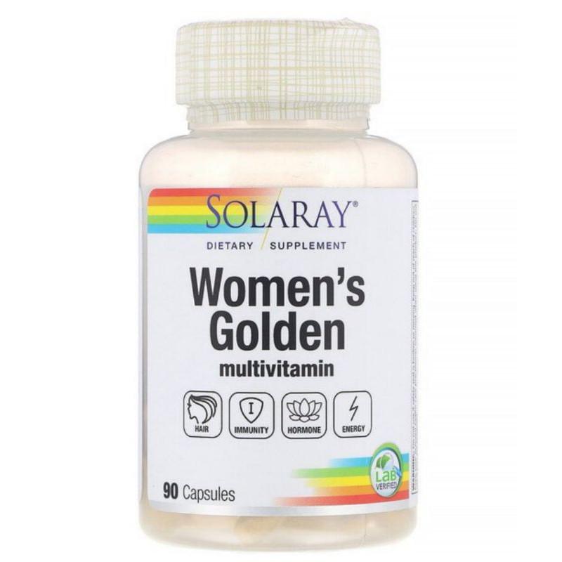 ᐉ Мультивітаміни для жінок Solaray Women's Golden multivitamin 90 ...