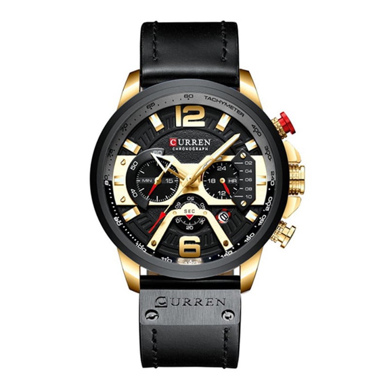Часы мужские кварцевые CURREN 8329 Black/Gold