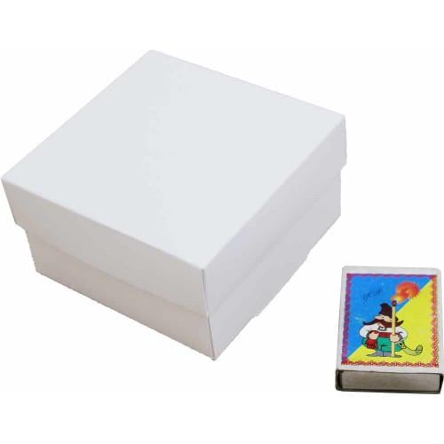 Коробка 090х90х50 мм подарункова Білий (413) - фото 3 Коробка 090х90х50 мм подарункова Білий (413) - фото 3