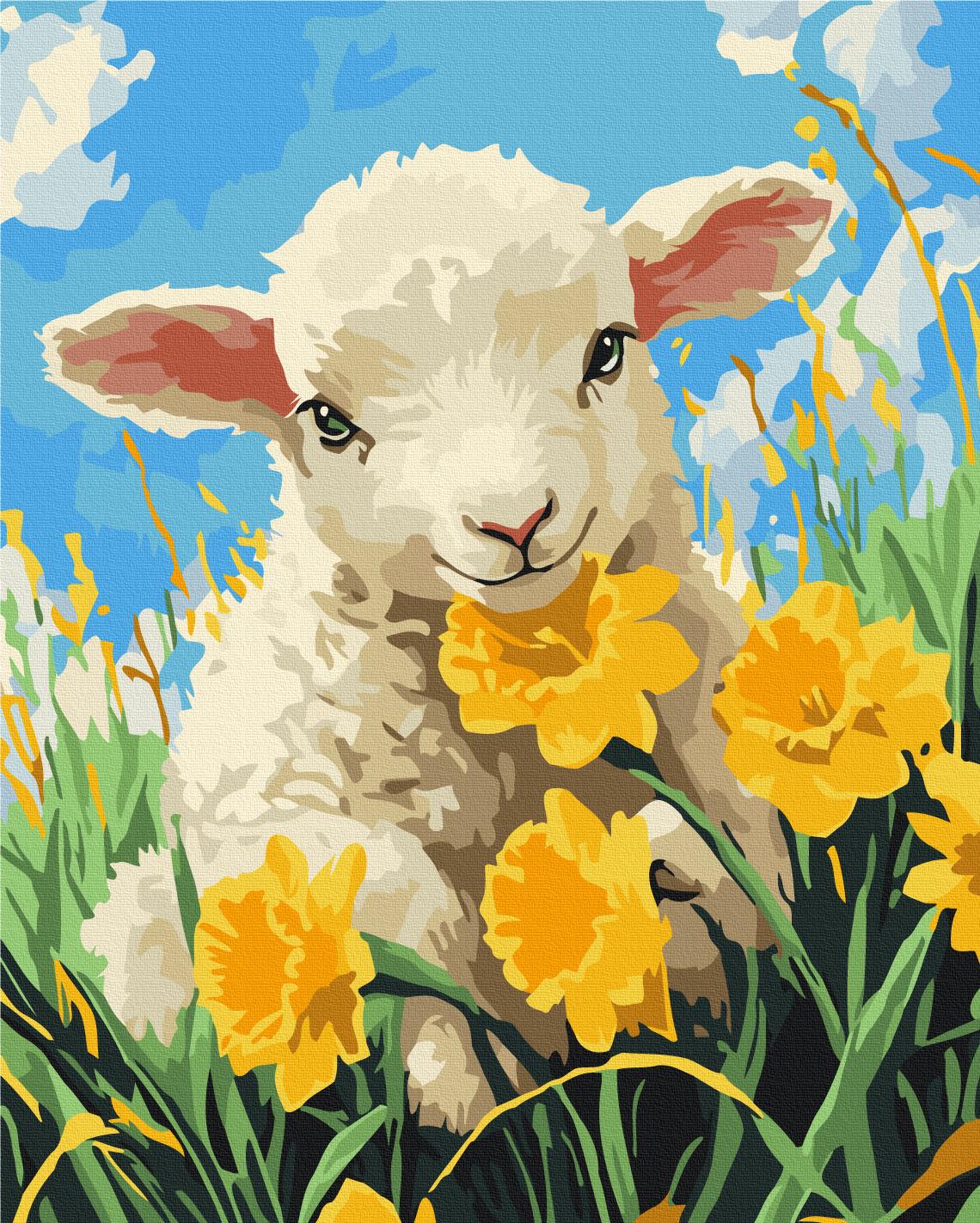 Картина по номерам Brushme Нежное блеянье лета 40x50 см (BS54317) Картина по номерам Brushme Нежное блеянье лета 40x50 см (BS54317)